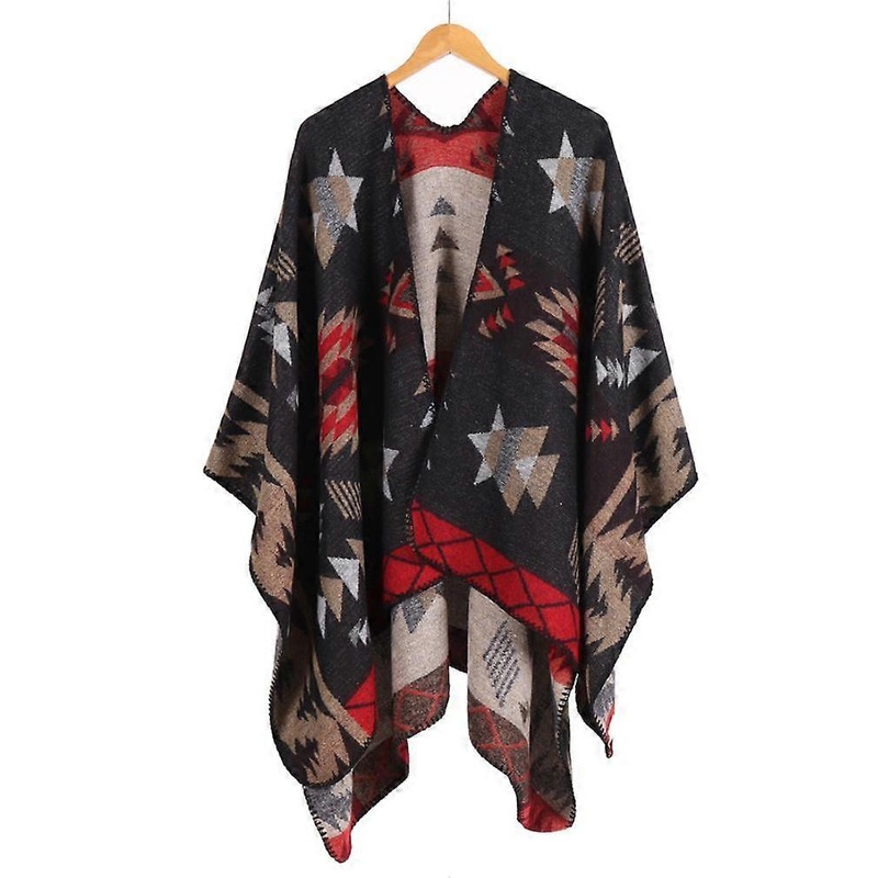 Autumn Winter Shawl Wrap Pashmina Warm Scarf with Geometric Patterns for Lady | Fruugo SG