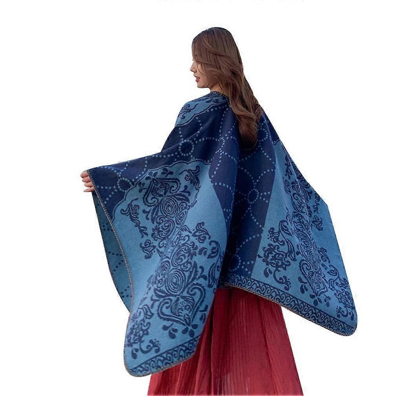 Autumn Winter Shawl Wrap Warm Pashmina Cardigant Ethnic Style Blanket for Lady | Fruugo SG