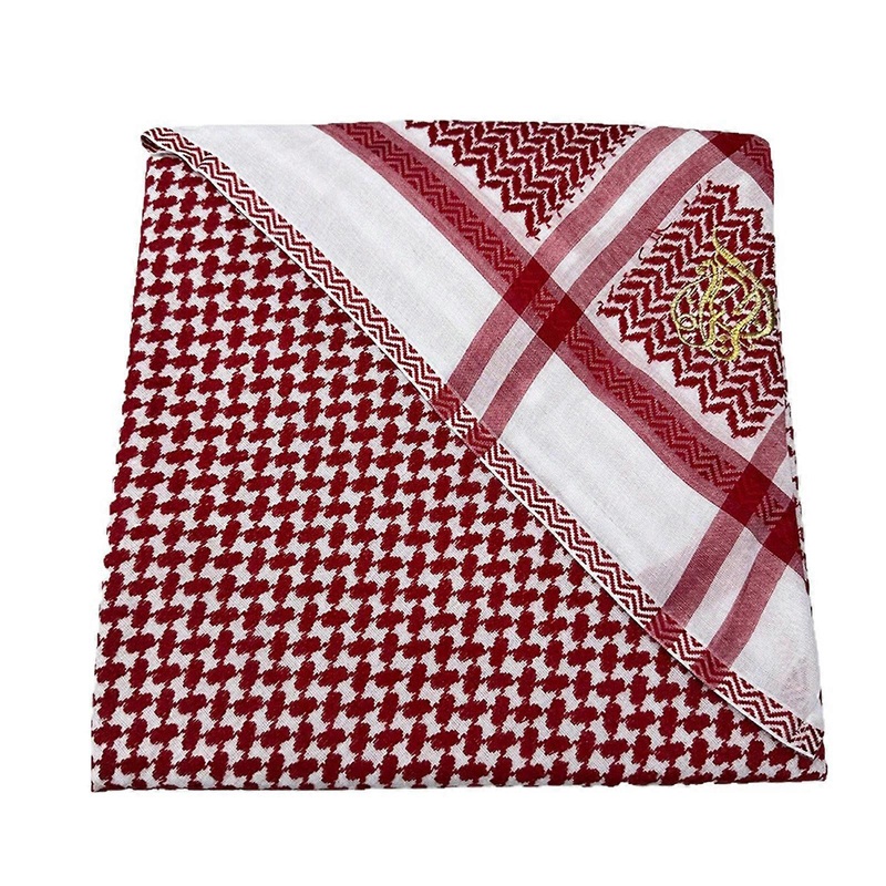 Breathable Cotton Red Square Scarf Middle Eastern Motifs Suitable For Cultural Ceremonies And Travel | Fruugo SG