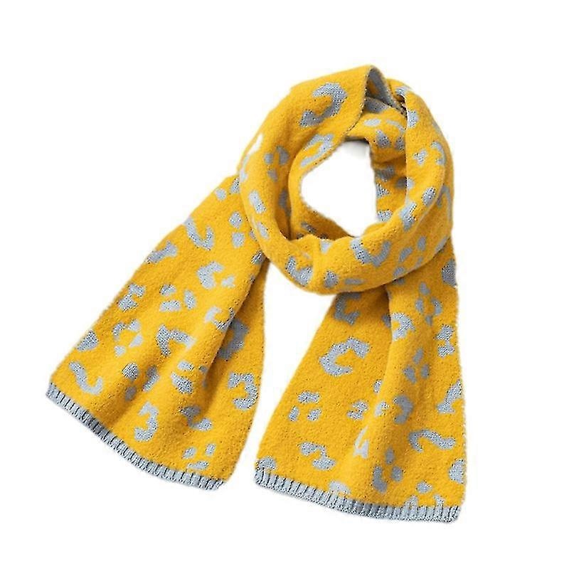 Kids Boys Girls Winter Warm Knitted Long Scarf Vintage Leopard Neck Wrap Shawl | Fruugo SG