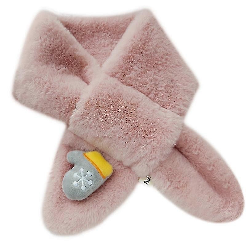 Kids Christmas Plush Cross Collar Scarf Cartoon Holiday Neck Warmer Shawl Wrap | Fruugo SG