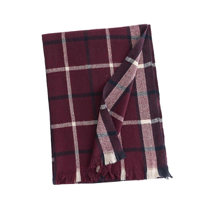1 simple plaid scarf women’s fashion commuter faux cashmere scarf versatile shawl warm scarf | Fruugo SG