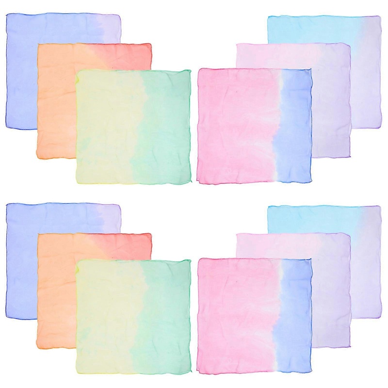 Children Dance Scarves Square Shape Juggling Scarves Kids Dancing Props Royal Blue Purple 60x60cm 12Pcs | Fruugo SG