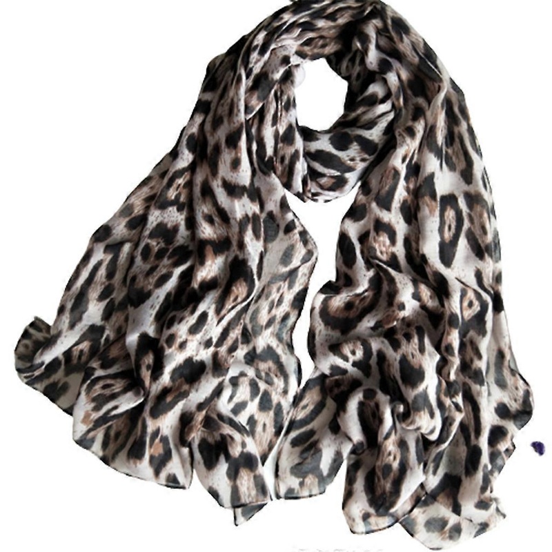 Classical Scarfs for Cold Winter Warm Wrap Neck Leopard Printed Pattern Soft Scarves for Mother Windproof Supplies  White leopard | Fruugo SG