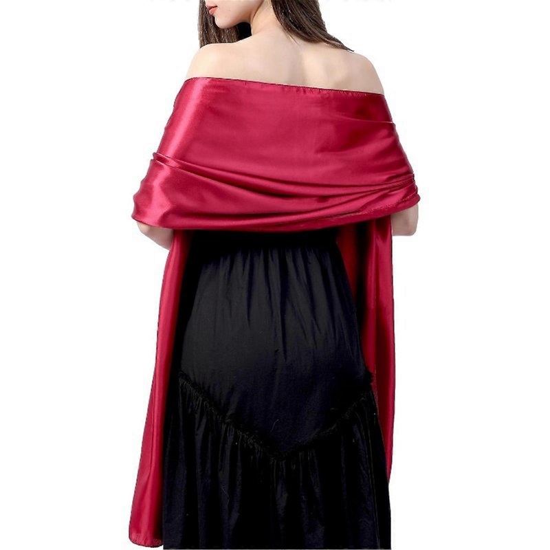 Fashionable Oversized Shoulder Wrap Breathable Wrap Scarf for Daily Wear and Travel Women Evening Event Gown Shawl  Burgundy | Fruugo SG