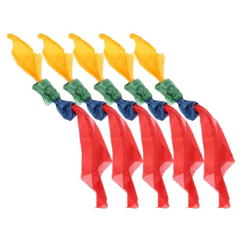 Juggling Scarves Scarf Multi Colored Color Prop Stage Show Magician Accessories 5Pcs | Fruugo SG