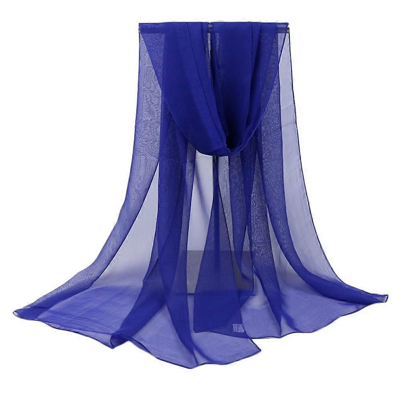 Ladies Shawl Wraps Women Sun Block Dual Scarf Dark Blue 160x50cm Party Accessory 1Pcs | Fruugo SG