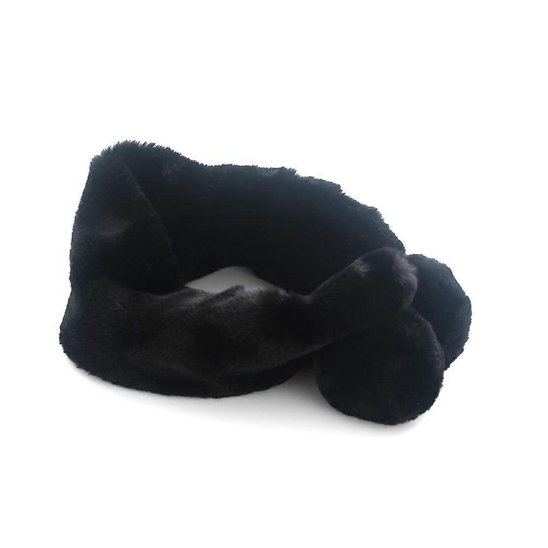 Ladies Soft Warm Scarves Single Color Furry Ball Plush Elegant Design Neck Warmth 1Pcs | Fruugo SG