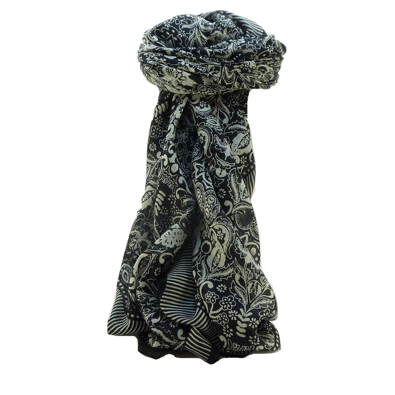 Mulberry Silk Contemporary Square Scarf Floral F220 by Pashmina & Silk | Fruugo SG