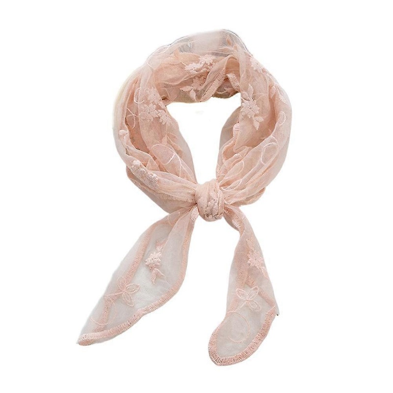 Women Narrow Long Scarf Flower Embroidered Lace Scarf Cute Sweet Access Nic V8T0 | Fruugo SG
