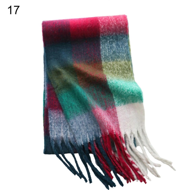 Women Plaid Scarf Keep Warmth Breathable Accessory Winter Oversized Long Scarves for Outdoor | Fruugo SG