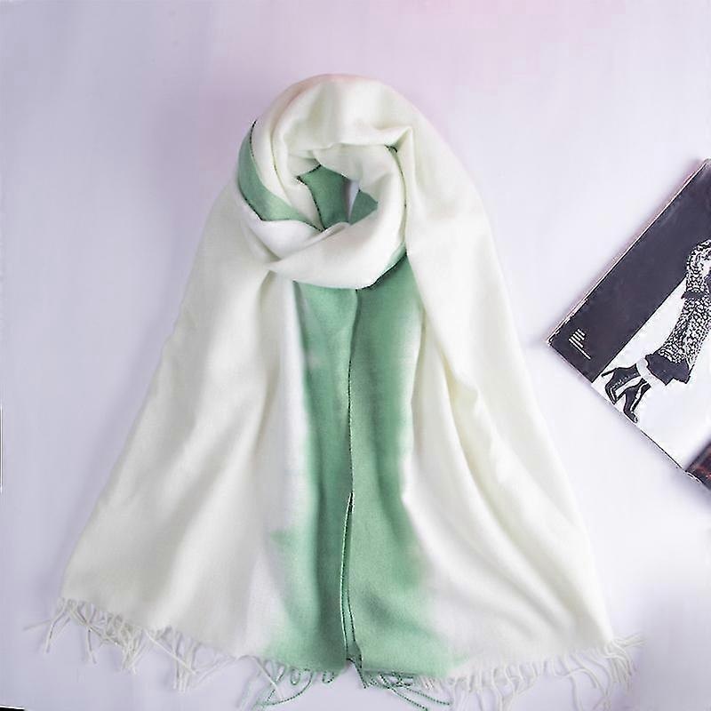 Women Shawl Imitation Cashmere Scarf Women’s Thermal Scarf Gradient Scarves | Fruugo SG