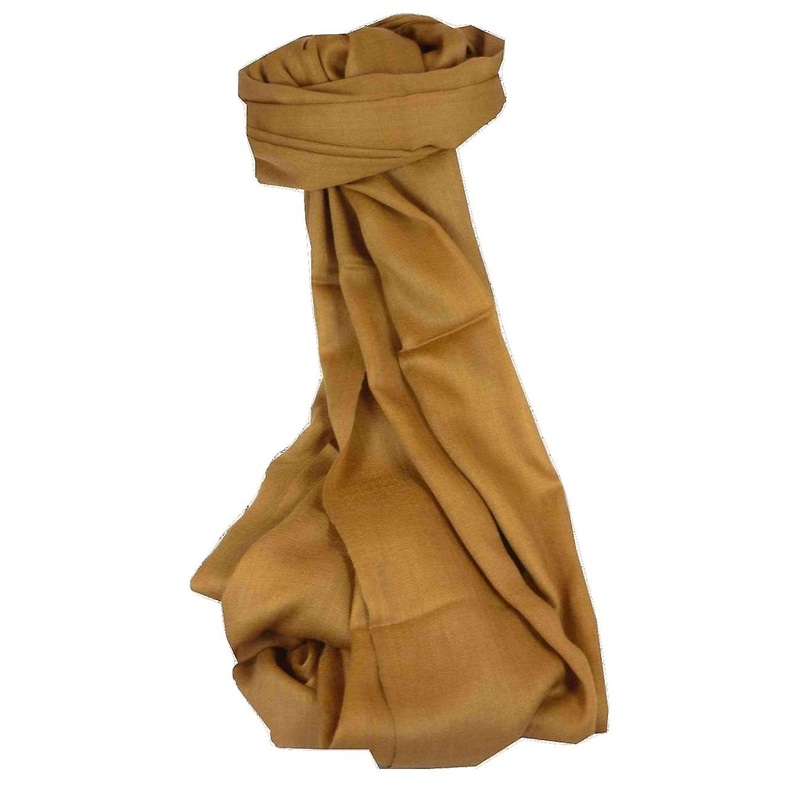 Fine Cashmere Stole Karakoram Birds-Eye Weave Caramel by Pashmina & Silk | Fruugo SG