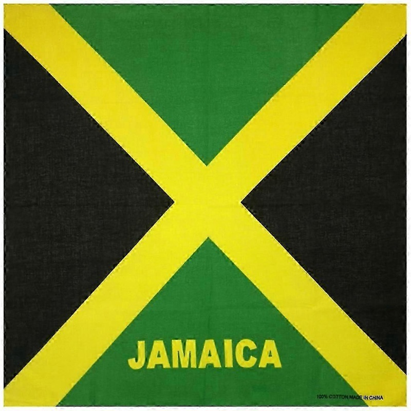 Jamaican Flag Cotton Bandana Scarf for Men Women Biker Hip-Hop Headwrap | Fruugo SG