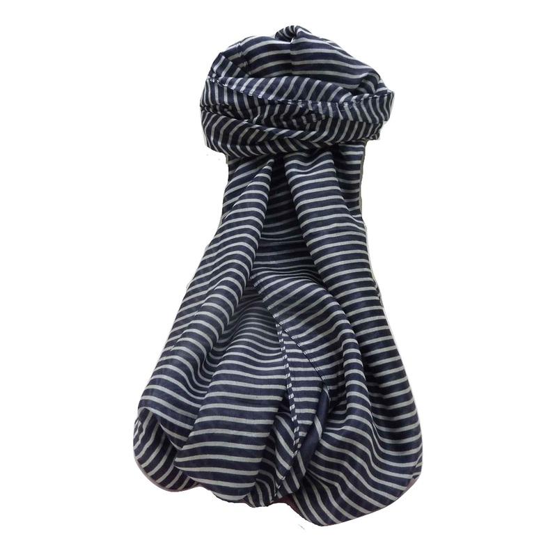 Mulberry Silk Contemporary Long Scarf Veena Black by Pashmina & Silk | Fruugo SG