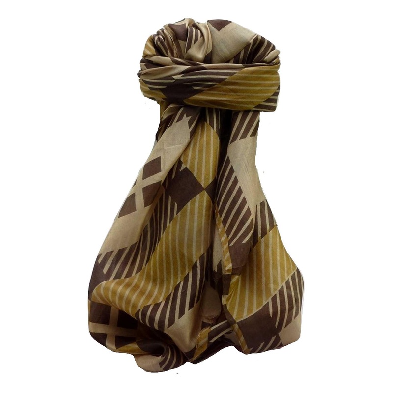 Mulberry Silk Contemporary Square Scarf Geometric G141 by Pashmina & Silk | Fruugo SG