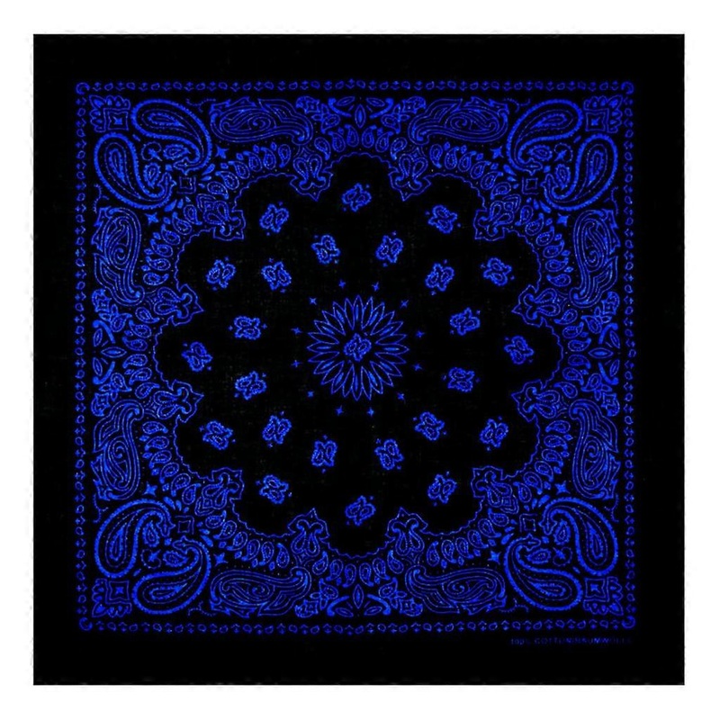 Bandana Kerchief Unisex Hip Hop Paisley Floral Hair Band Neck Scarf Sports Wrist Wraps for Head Square Scarves Handkerch  blue | Fruugo SG