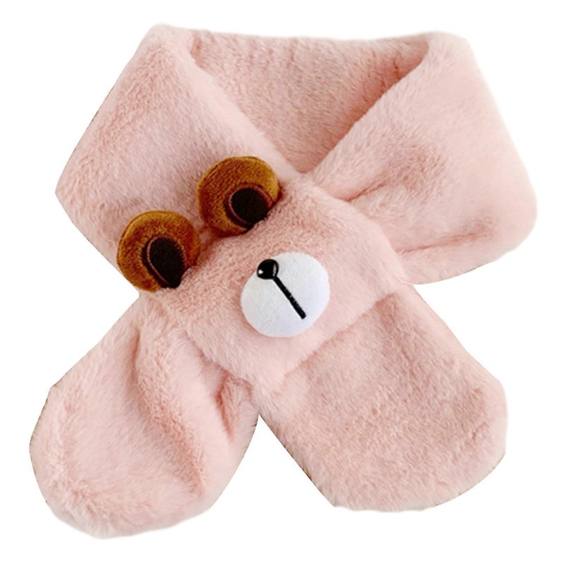 Cartoon Plush Scarf for Toddler 3-10Years Thick Warm Cute Bear Scarf Baby Neckscarf Girls Boys Winter Soft Neck Warmers  Pink | Fruugo SG
