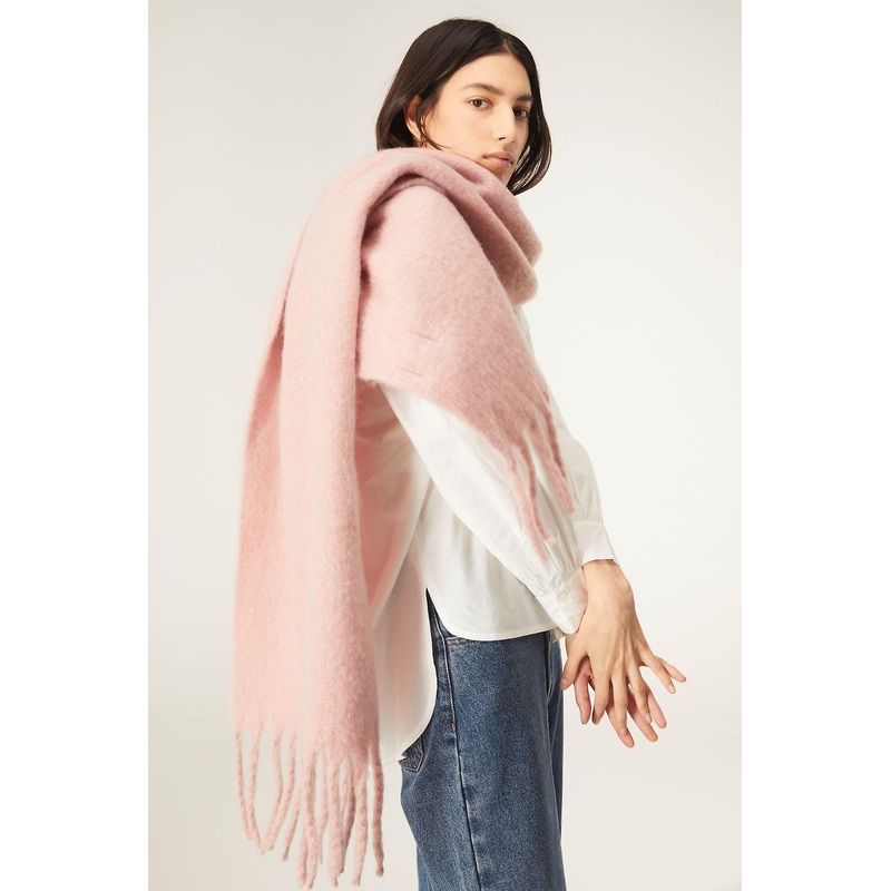 Compania Fantastica Oversized knitted scarf with fringes | Fruugo SG