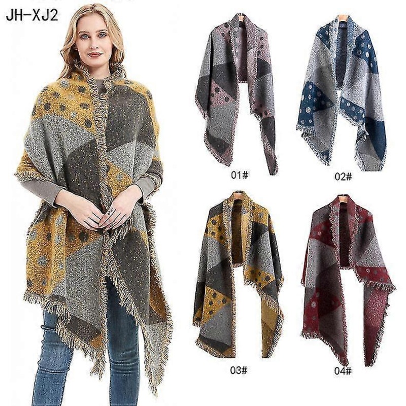 Fashion Women Scarf Long Plaid Shawls Winter Warm Lattice Large Scarves Blanket Scarfs For Women Thicken Long Tassel Shawl | Fruugo SG