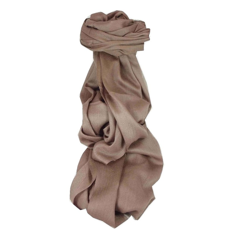 Fine Cashmere Stole Karakoram Birds-Eye Weave Cappuchino by Pashmina & Silk | Fruugo SG