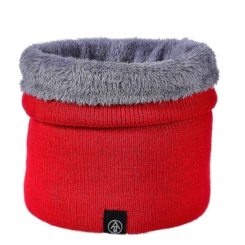 Men Women Knitted Scarf Solid Cashmer-like Winter Snood Scarves Lady Warm Wool Fur Thick Unisex Men Neck Scarfs Ring | Fruugo SG