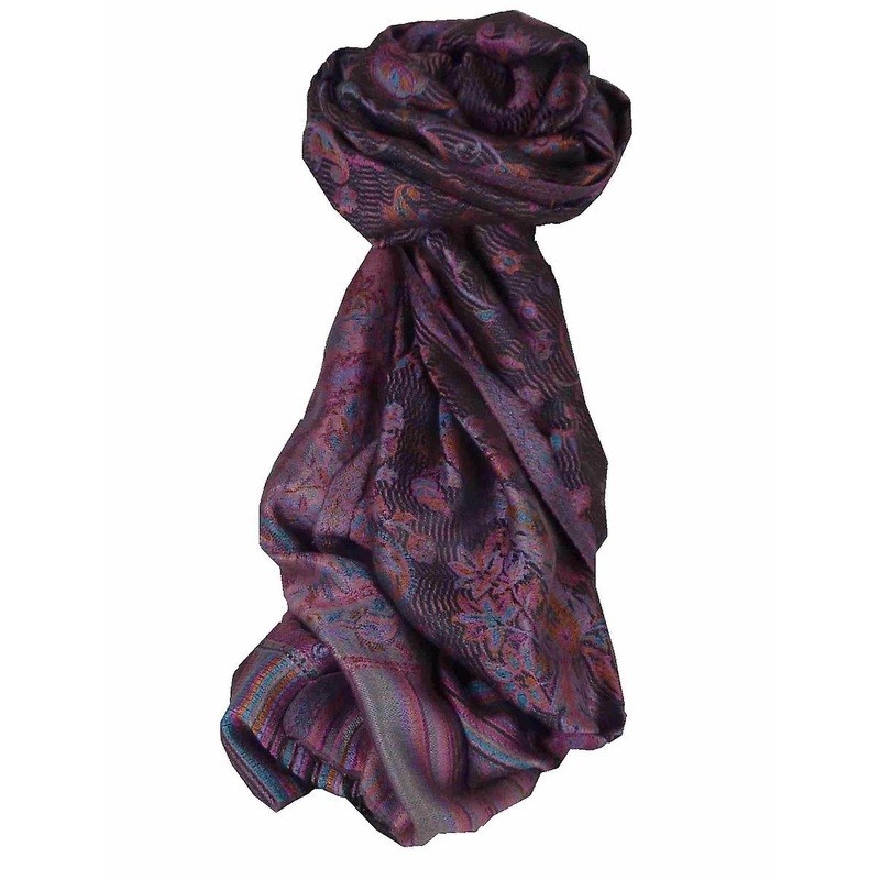 Mens Jamawar Premium Silk Scarf Pattern 7099 by Pashmina & Silk | Fruugo SG