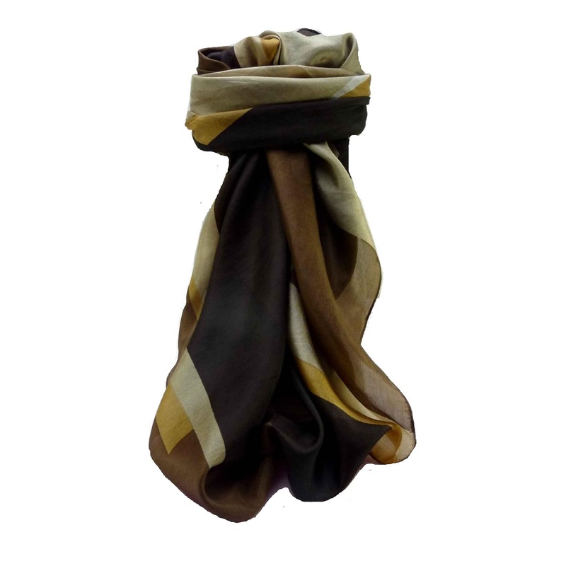 Mulberry Silk Contemporary Square Scarf Geometric G138 by Pashmina & Silk | Fruugo SG