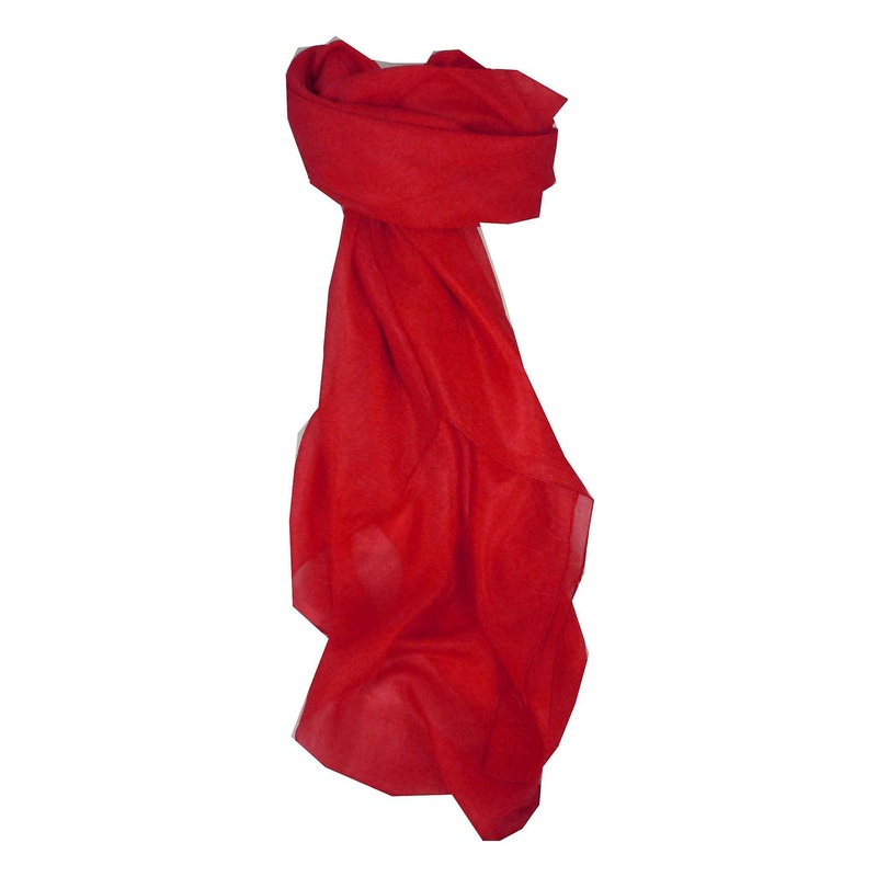 Mulberry Silk Hand Dyed Square Scarf Flame from Pashmina & Silk | Fruugo SG