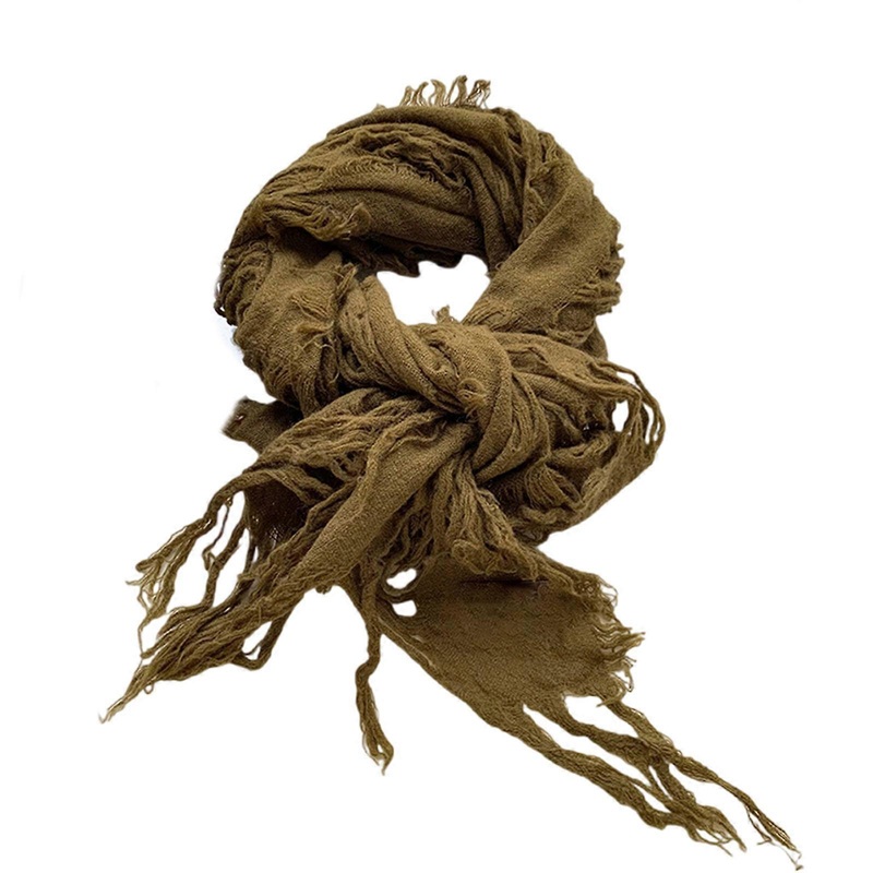 Vintage Wool Scarf Distressed Ragged Neck Scarf for Women Men Unisex Neck Warmer for Winter Outdoor Fashion Neckwear  Olive Green | Fruugo SG