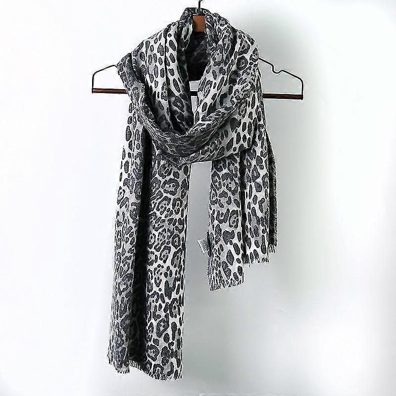 Women’s fall winter scarf blanket wrap shawl stole warm soft ethnic style leopard tassel | Fruugo SG