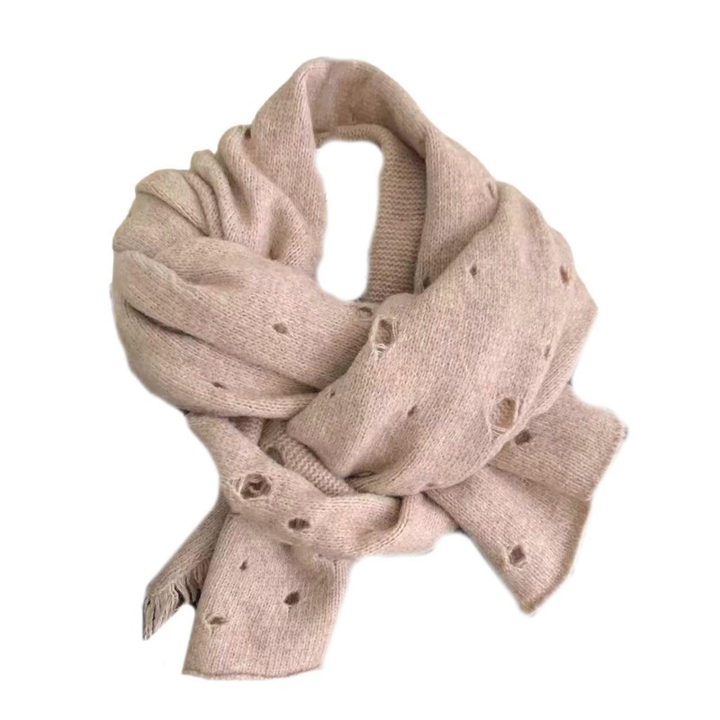 Women Scarf Distressed Small Warm Collar Knitted Neck Warmer Neckerchief Collar Autumn Winter Neck Scarf  khaki | Fruugo SG