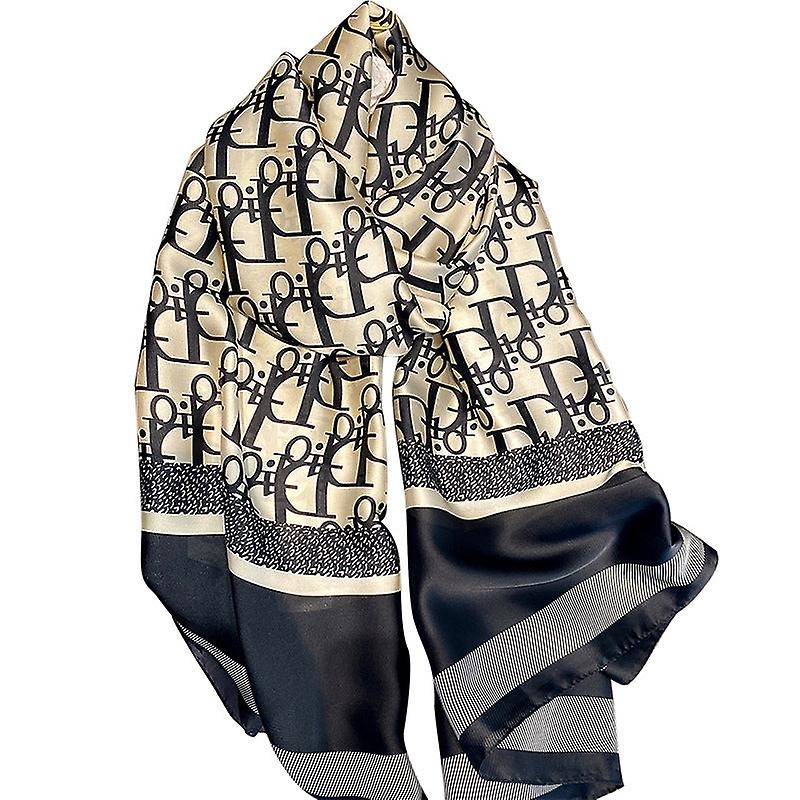 2023 New Summer Sunscreen Scarf Women’s Brocade Satin Printed Lengthened Shawl Outer Match Decorative Scarf | Fruugo SG