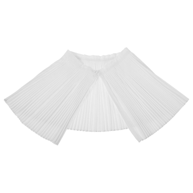 Accordion Pleated False Collar Detachable Accessory For Tops Shawls Outfits Spring Summer Autumn Elegant 1Set | Fruugo SG