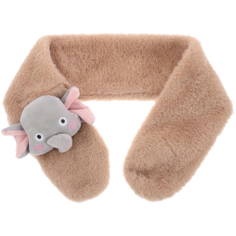 Child Scarf Kids Plush Shawl Cross Tie Collar Winter Wear Elephant Neck Warmer Khaki 77×9.5cm 1Pc | Fruugo SG