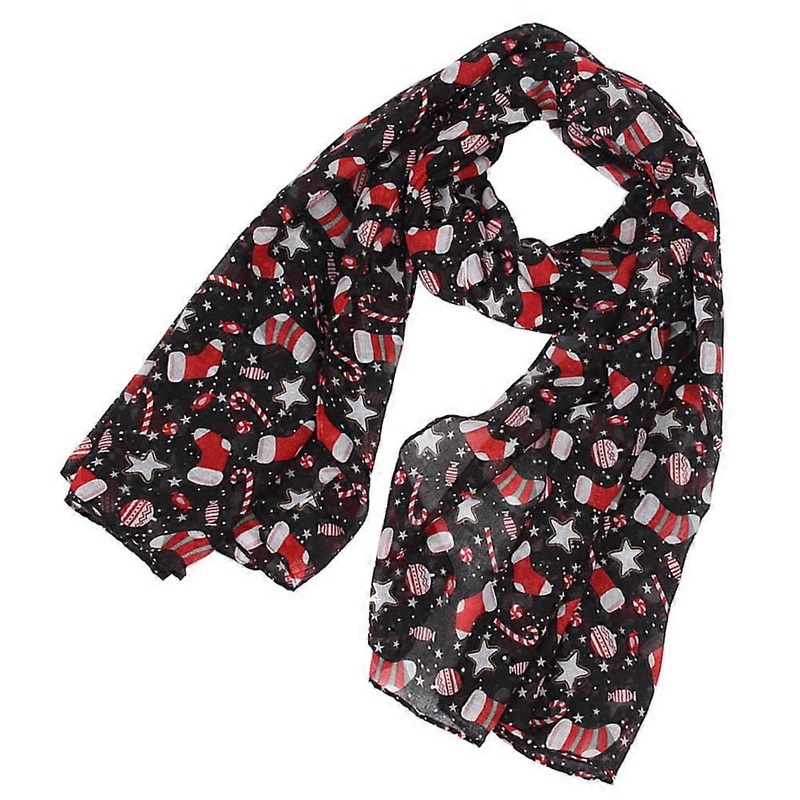 Holiday Christmas Scarf Women’s Shawl Wrap Multi Color 180x90cm 1Pcs | Fruugo SG