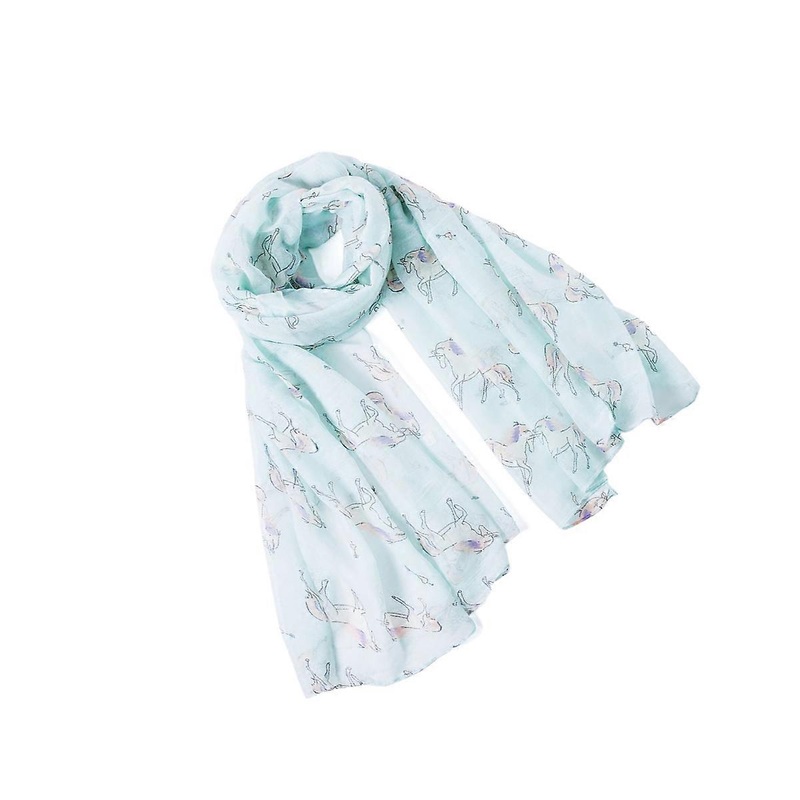 Ladies Women Soft Scarves Light Green Chiffon Everyday Wear 180x90cm Accessory 1Pcs | Fruugo SG