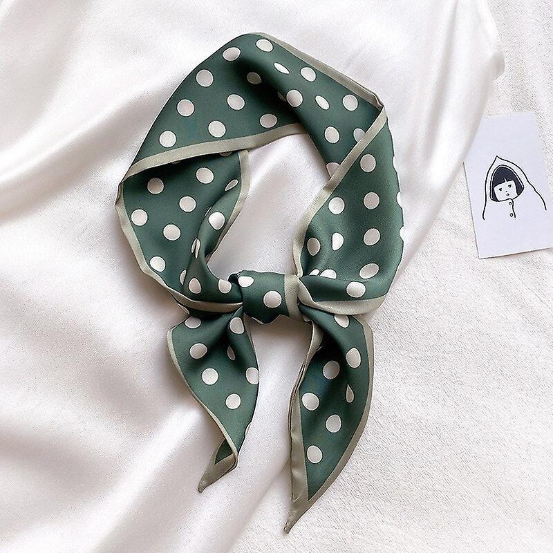 Luxury Brand Polka Dot Stain Silk Scarf Women Soft Thin Shawls And Wraps Office Lady Hair Band Foulard Hijab 100*10cm | Fruugo SG
