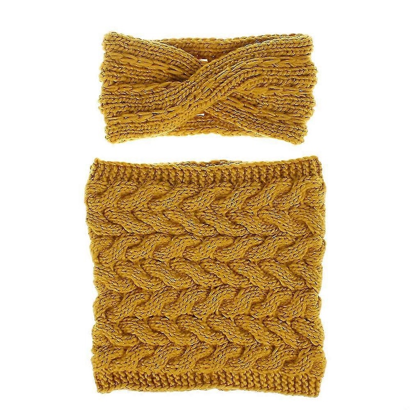 Women Fashion Knitting Headband Handmade Keep Warm Elastic Solid (2pcs) | Fruugo SG