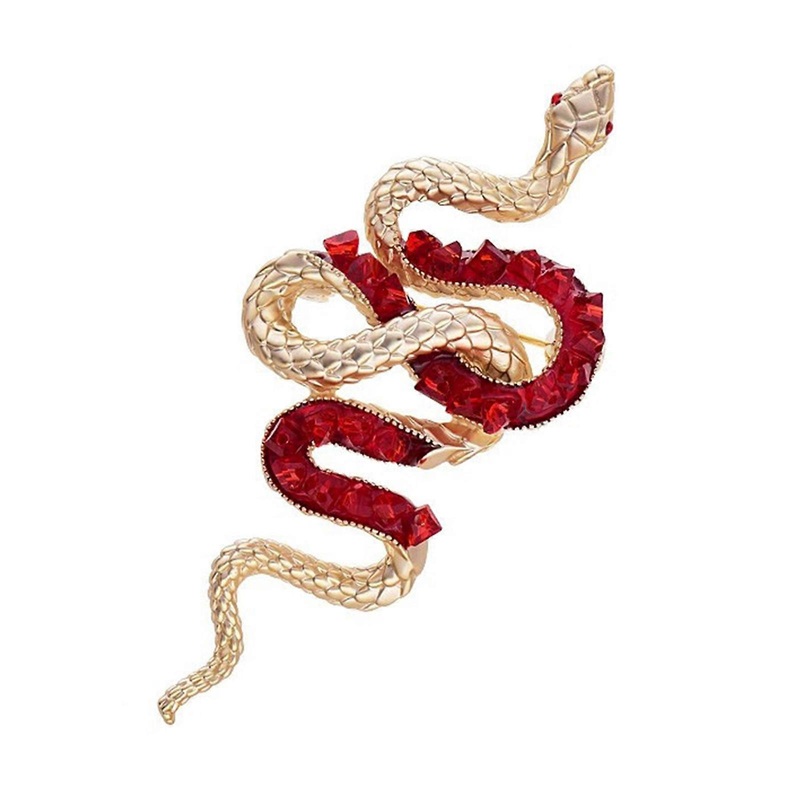 2025 Snake Year Brooch Pin Rhinestones Brooch Suit Scarf Pin for Fashion Adult Chinese Cultural Enthusiasts Formal Event  Red | Fruugo SG