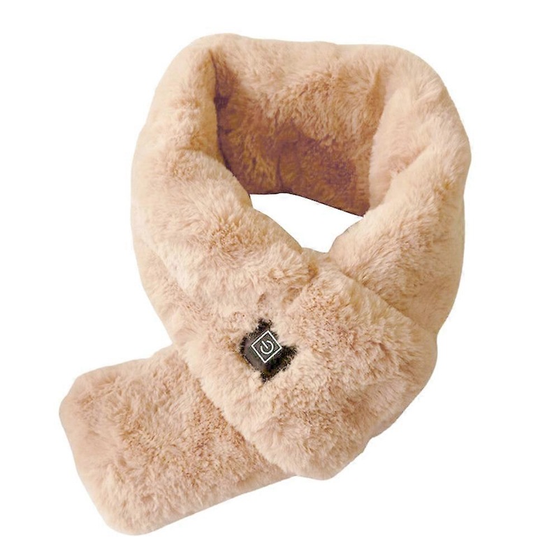 Electric Heating Scarf Winter Super Warm Fluffy Shawl Heated Soft Faux Fur Neck Wrap | Fruugo SG