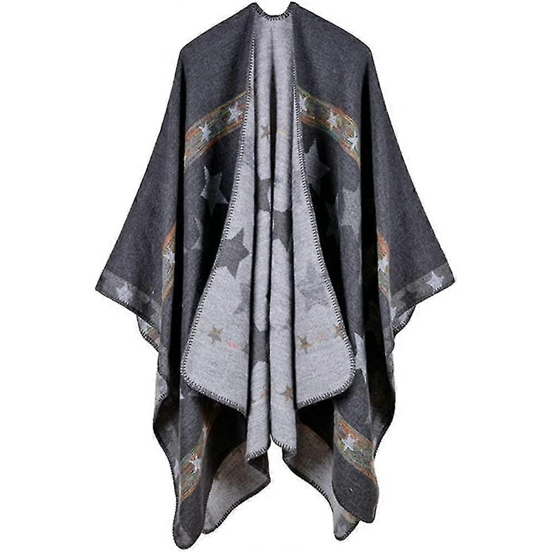 Eleopt Womens Warm F Open Poncho Igan Wrap Shawl Pash Poncho F | Fruugo SG