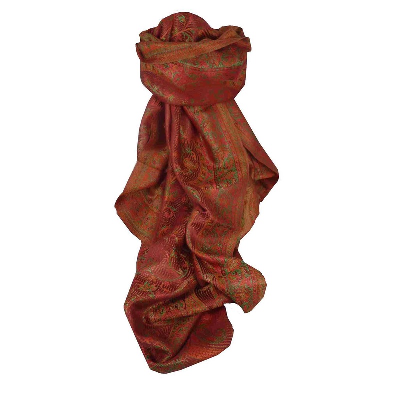 Jamawar Premium Silk Stole Pattern 3682 by Pashmina & Silk | Fruugo SG