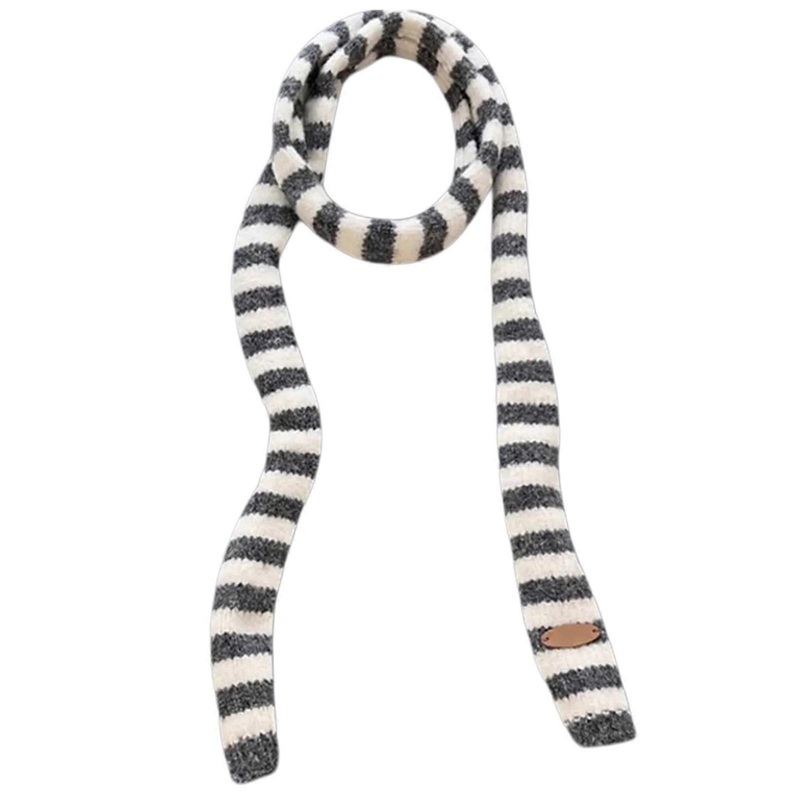 Knit Skinny Scarf For Women Neckerchief Hangbag Handle Wrap for Women Handbag Wrap Handle Belt Choker  Gray | Fruugo SG