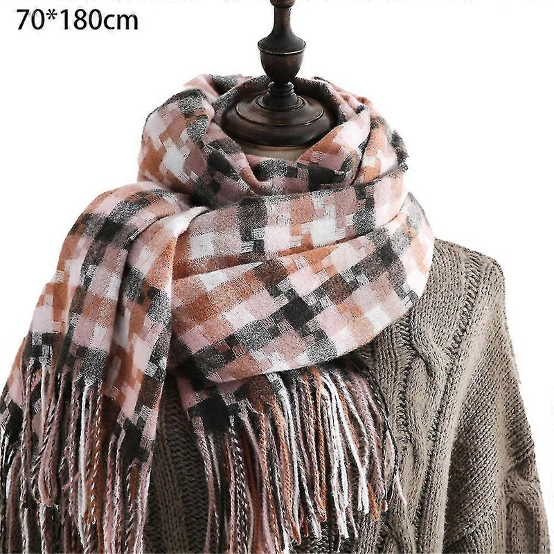 Ladies Autumn Winter Scarf Classic Flow Sugezi Scarf Warm Checkered Scarf-MXBC | Fruugo SG