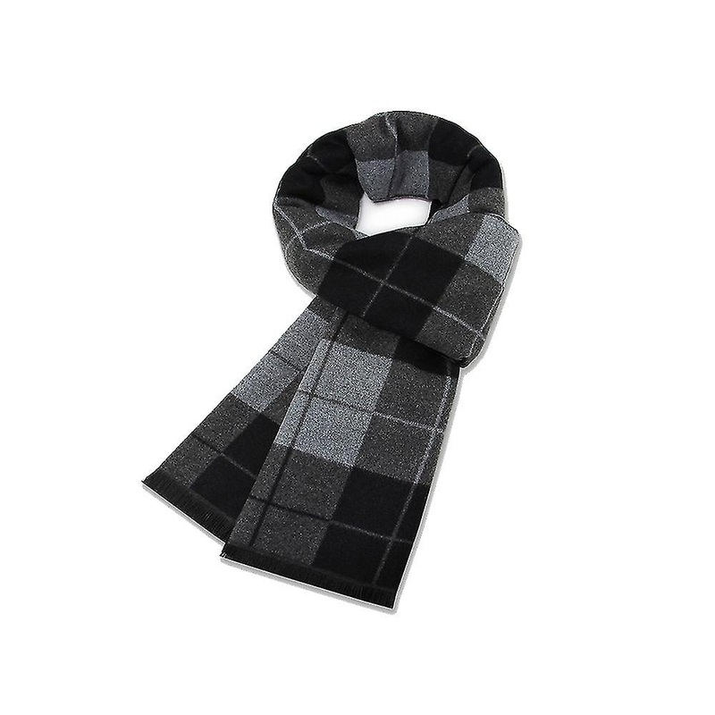 Mens Scarf Soft Winter Tartan Scarf Classic Winter Thick Cashmere Men Scarf | Fruugo SG