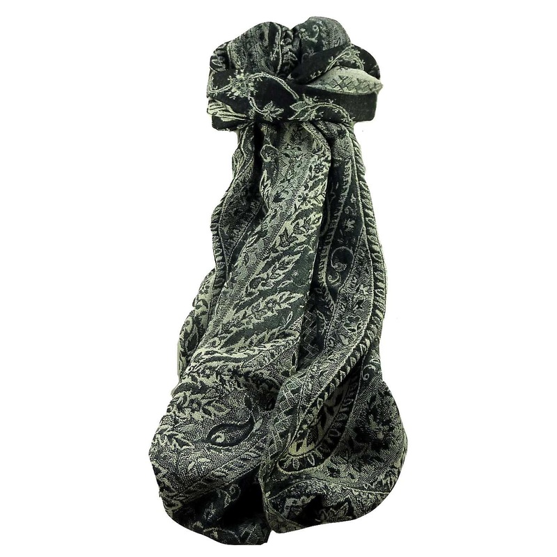 Muffler Scarf 9243 in Fine Pashmina Wool Heritage Range by Pashmina & Silk | Fruugo SG