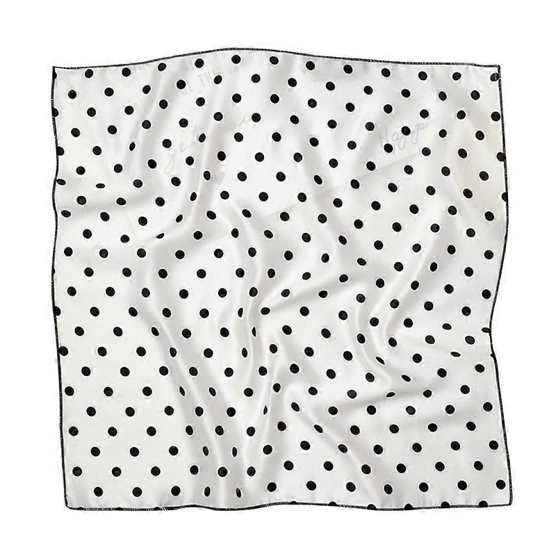 Women Polka Dot Satin Hair Tie Rope Scrunchies Silk Scarf Neckerchief Headscarf | Fruugo SG