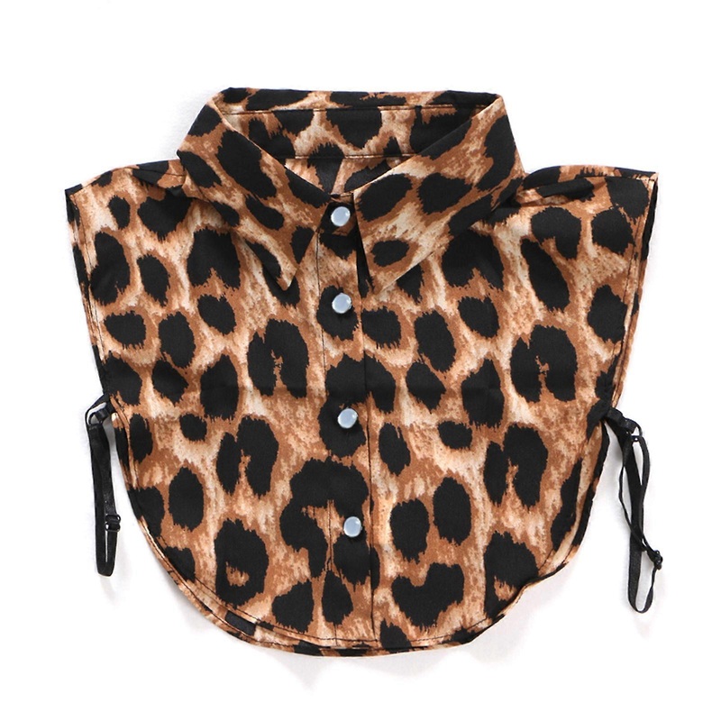 Autumn Fake Collar Shawl Outside Neckwear Female Knitted Leopard Print Shirt Detachable Collar Female False Faux Collar  One Size | Fruugo SG