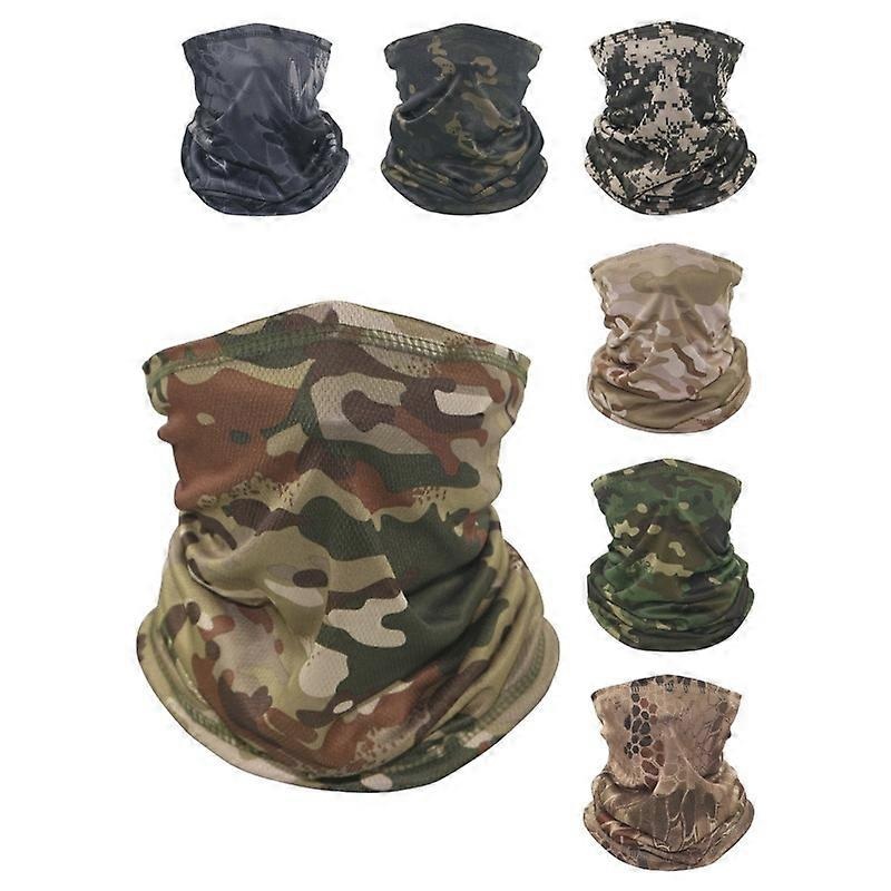 Camo Mask Neck Gaiter Cover Face Bandana Sun Cool Cycling Camping Tube Scarf Men Women | Fruugo SG
